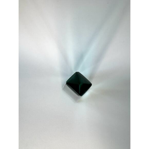 Solid Glass Obelisk Crystal Sculpture Aqua Green 7.5” Tall Sacred Geometry - Picture 6 of 11